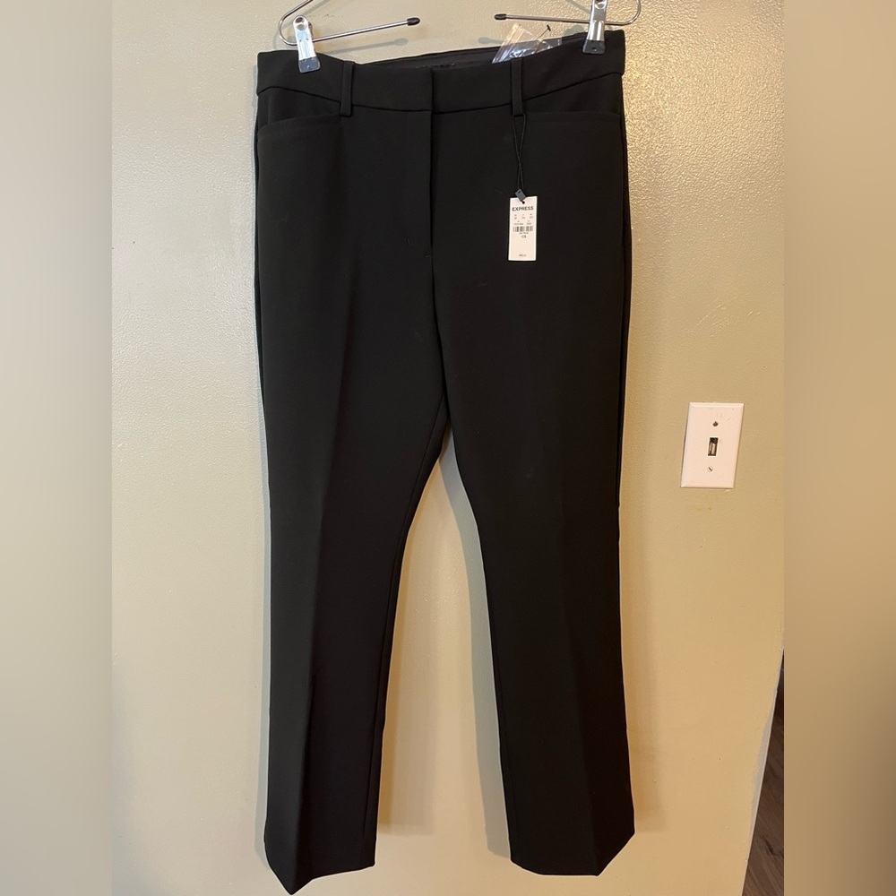 Express Classic Black Trousers Office Boot Cut High Rise 10S NWT
